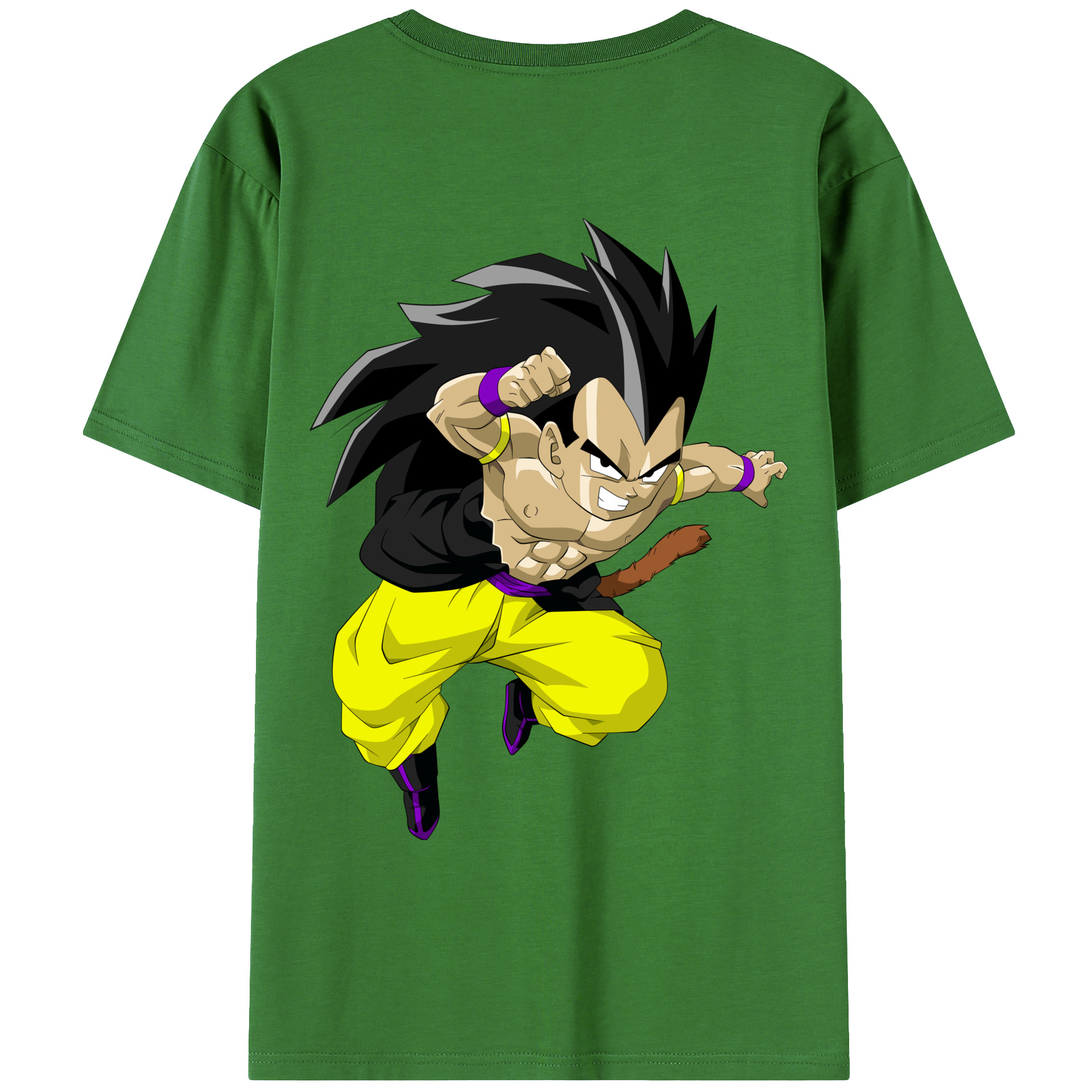 （画像用） ドラゴンボール ベジータ四世（Bejīta Yonsei）DRAGON BALL Vegeta IV レディース半袖Tシャツ(バックプリント)